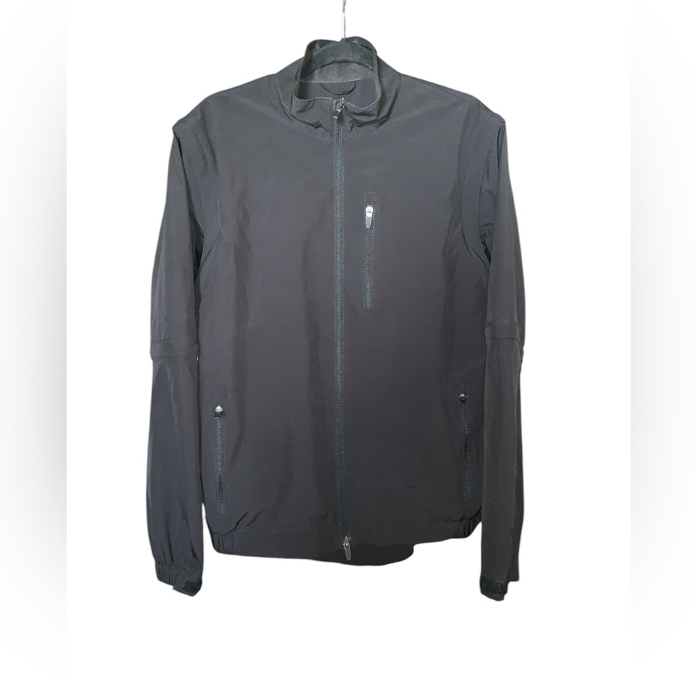 Walter Hagen Mens Golf‎ Windbreaker Hydro Halt Black Jacket Size Small